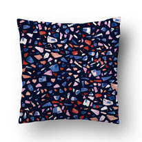 printed cushion by MADEMOISELLE CAMILLE with terrazzo pattern