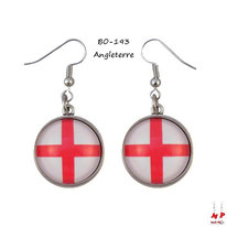 Boucles d'oreilles pendantes drapeaux Angleterre