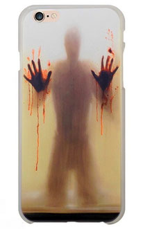 Coque iPhone 6/6s horreur homme d'ombre et ses mains pleines de sang