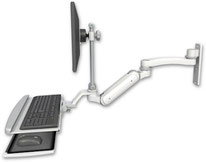 ASUL180iEV7-W3-KUB-A1  壁面取付逆向きワークステーション  10.5インチ延長アーム付