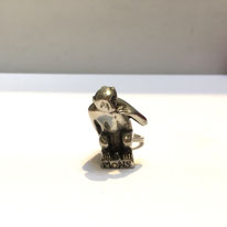 Porte-clefs Singe du Grand'Garde étain 3D - 20€