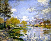 Le printemps à l'Ile de la Jatte (1878) - Claude Monet