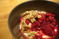 Mädchenvöllerei Pi mal Butter Food Blog Saarland Kochen Rezepte Cooking Cook Griechischer Joghurt Himbeeren Walnüsse Honig karamellisiert