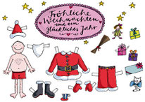 Weihnachtskarte für kioskknallpink