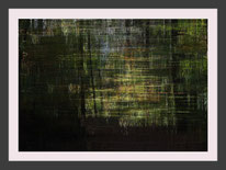 Sonnenuntergang Kunst Bild abstrakt impressionistisch