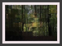 Sonnenuntergang Kunst Bild abstrakt impressionistisch