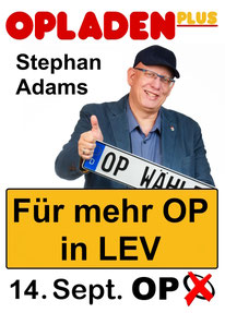 OP, OP plus, Plus, Wählergruppe, Mathias Itzwerth, Stefan Hebbel, CDU, Opladen, Uwe Richrath, Dirk Löb, Georgiou Menelaos, SPD,  Wählervereinigung, LEV, Opladen, Ulrich Vienken, Leverkusen, Bahnstadt, Opladen-plus, Wahl; Kommunalwahl, Rat Leverkusen, Bezi