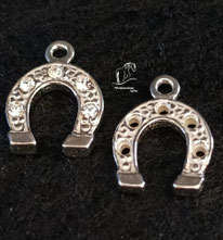 Hufeisen Pferdehaar Armband 925 Silber