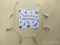 PULSERA DE LA ADMINISTRATIVA EN PLATA DE LEY