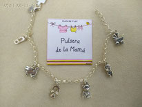 PULSERA DE LA MAMA EN PLATA DE LEY