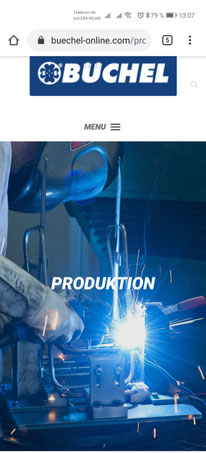 Screenshot Büchel Website