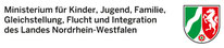 Logo: Ministerium für Kinder, Jugend, Familie, Flucht und Integration des Landes Nordrhein-Westfalen