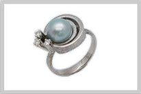950er Platinring mit Stempel