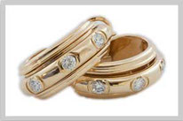  antiker Altschliff-Diamant mit Goldfassung