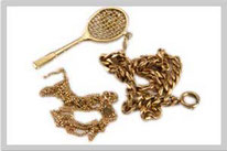 Punzierung 333 / 585 / 750 auf Rotgoldschmuck