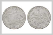 Bundesrepublik 10 DM Gedenkmünzen