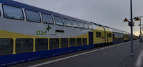  Steuerwagen der Regionalverkehre Start Deutschland (ex Metronom),  RE5 -> Hamburg Hauptbahnhof -> Cuxhaven, Bahnhof Cuxhaven, 