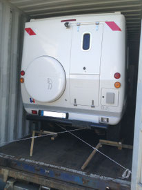 Transport de camping-car par conteneur France-Réunion avec Long-Cours