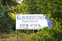 Klavierstudio Patrick Dieter, Schild, Ortseingang, Pulheim, Musikschule, Musik