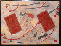 daluz composition abstraction lyrique abstraite aux formes colorées 