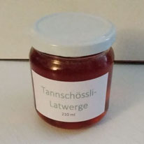 Tannschössli-Latwerge 210 ml  Fr.6.00