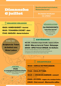 conception graphique de l'affiche par Julia Lagabrielle.