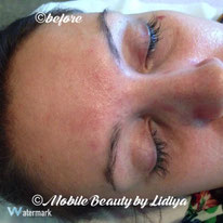 3 weeks individual lashes infill and eyebrow threading before lidiya mobile beauty st albans