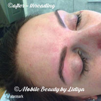 eyebrow threading after lidiya mobile beauty st albans home visit