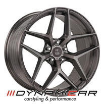 ELEGANCE WHEELS FF 550 DEEP CONCAVE LIQUID BRUSHED METAL