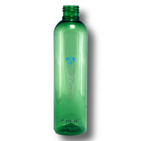 Envase boston 250ml. verde, Botella PET verde
