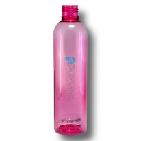 Envase boston 250ml. rosa, Botella PET rosa