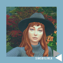 @simsbylinea sims4 cas redhead girl