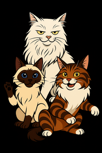 Molly, Kira und Dexter