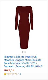 Femmes Célébrité inspiré Uni Manches Longues Midi Moulante Robe Mi-mollet -Taille 8-26 - Bordeaux, Femme, M/L EU 40/42