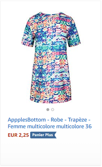AppplesBottom - Robe - Trapèze - Femme multicolore multicolore 36