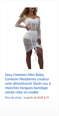 Sexy Femmes Mini Robe, Comeon Mesdames couleur unie décontracté Slash cou à manches longues bandage soirée robe en maille
