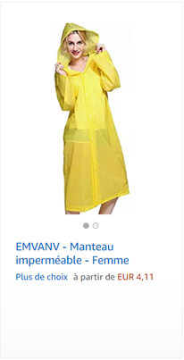 EMVANV - Manteau imperméable - Femme