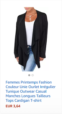 Femmes Printemps Fashion Couleur Unie Ourlet Irrégulier Tunique Outwear Casual Manches Longues Tailleurs Tops Cardigan T-shirt
