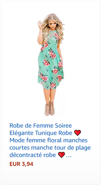 Robe de Femme Soiree Elégante Tunique Robe ❤️ Mode femme floral manches courtes manche tour de plage décontracté robe ❤️ Femmes Casual Demoiselle d'honneur sans manches dentelle Robe
