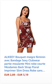 ALIKEEY Bouquet maigre féminin avec Bandage Sexy Clubwear partie moulante Mini robe courte Mesdames Back Strap Floral Imprimer Slim Dress Robe sans manches moulante