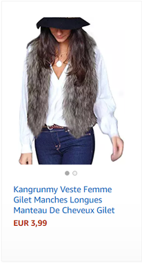 Kangrunmy Veste Femme Gilet Manches Longues Manteau De Cheveux Gilet