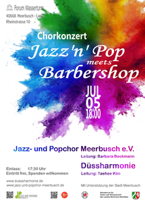 Konzertplakat Chorkonzert Jazz und Pop
