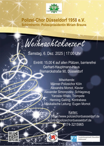 Konzertplakat Polizeichor Weihnachtskonzert 2025