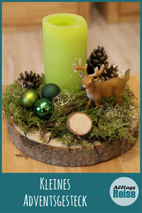Ein kleines Adventsgesteck für das sich immer ein Platz findet