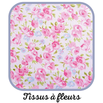 Tissu à fleurs