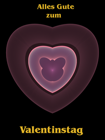 Herz als Valentinstag Karte #Waldviertel #Kreativ #Traeume aus #Glas