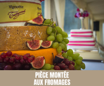 Idée originale pour finir le repas : Pièce montée aux fromages