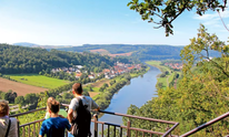 Weser Skywalk nahe der Ferienwohnung am Reinhardswald
