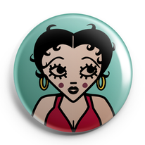 ICONS ICONES BETTY BOOP ILLUSTRATION BADGE MAGNET MIROIR  / CREATION ORIGINALE © Stephanie Gerlier / T FOR TIGER