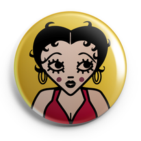 ICONS ICONES BETTY BOOP ILLUSTRATION BADGE MAGNET MIROIR  / CREATION ORIGINALE © Stephanie Gerlier / T FOR TIGER